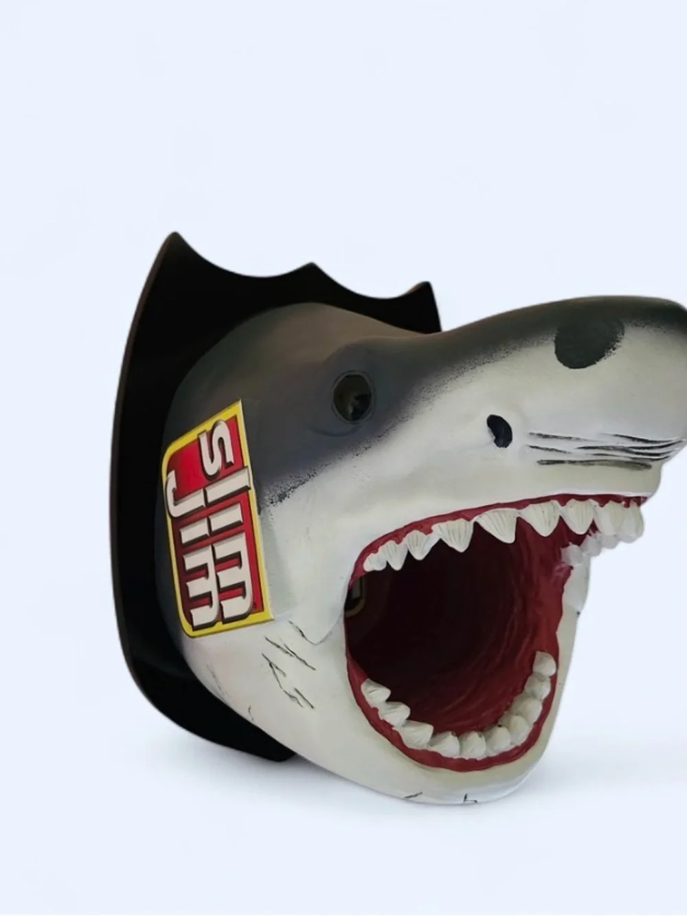 Slim Jim Shark Head Wall Mount with Red Mouth Accent